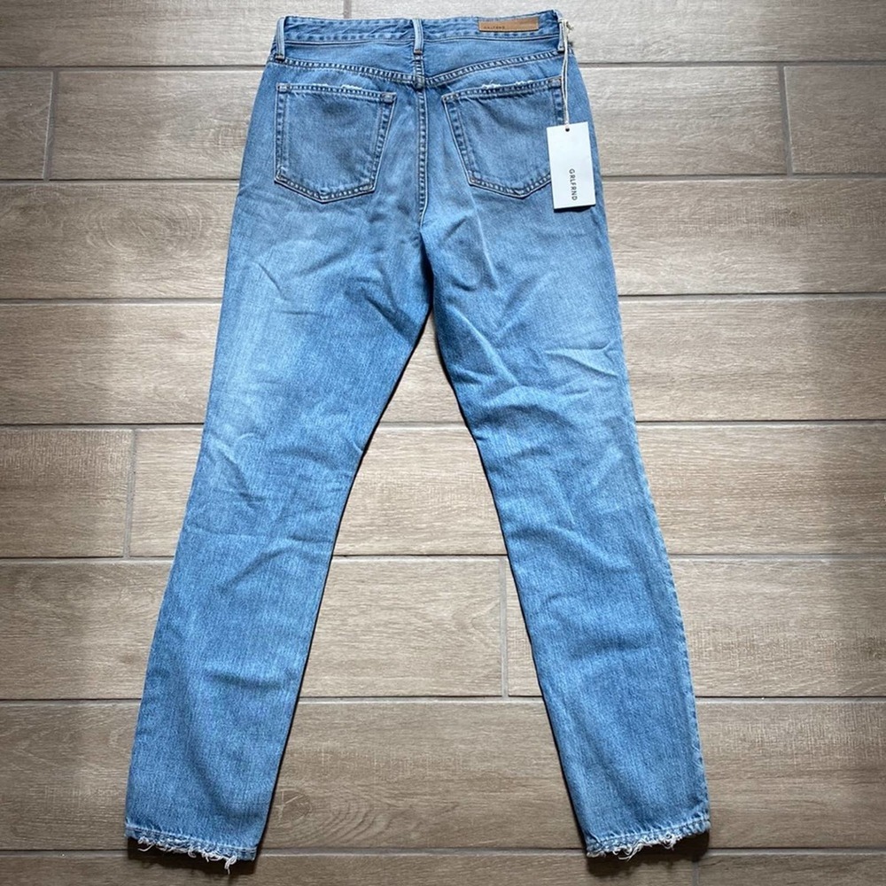 GRLFRND Karolina Light Wash High Rise Button Fly Jeans in Fly Away - Picture 5 of 7